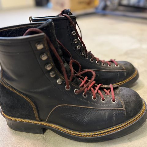 Jakkrabbits 7-Inch Tamarin Boots in Shinki Black Teacore Horsebutt