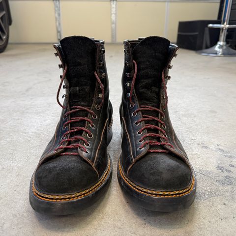Jakkrabbits 7-Inch Tamarin Boots in Shinki Black Teacore Horsebutt