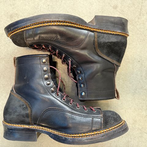 Jakkrabbits 7-Inch Tamarin Boots in Shinki Black Teacore Horsebutt
