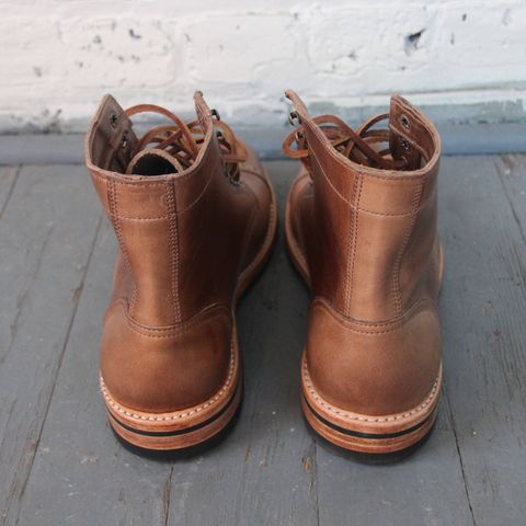 Oak Street Bootmakers Cap-Toe Trench Boot in Horween Natural Chromexcel
