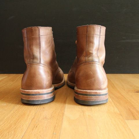 Oak Street Bootmakers Cap-Toe Trench Boot in Horween Natural Chromexcel