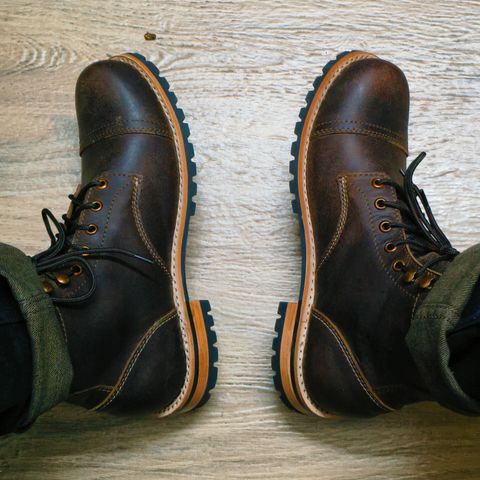 Craft & Glory 6" Ranger Boots in Full Grain Bufallo Oiled Leather