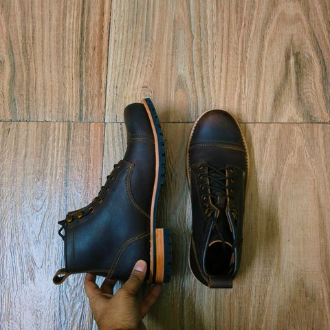 Craft & Glory 6" Ranger Boots in Full Grain Bufallo Oiled Leather