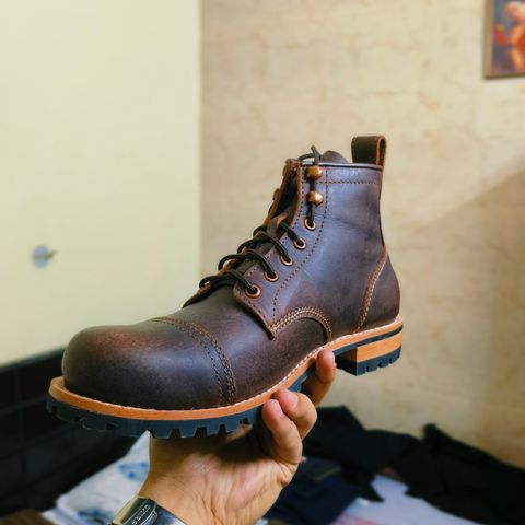 Craft & Glory 6" Ranger Boots in Full Grain Bufallo Oiled Leather