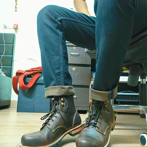 Craft & Glory 6" Ranger Boots in Full Grain Bufallo Oiled Leather