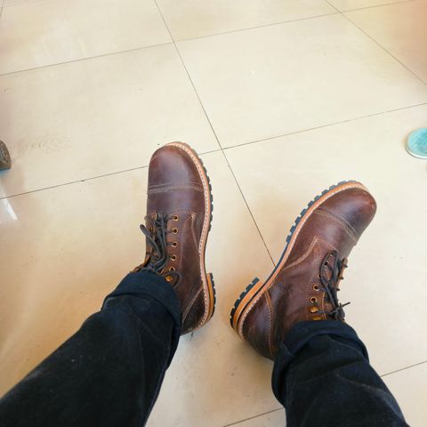 Craft & Glory 6" Ranger Boots in Full Grain Bufallo Oiled Leather