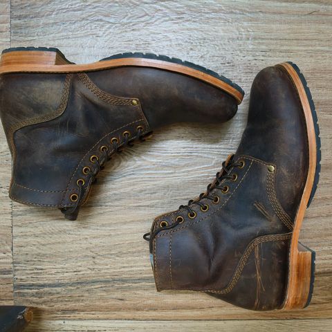 Craft & Glory 1943 Service Boots in Full Grain Waxed Water Buffalo