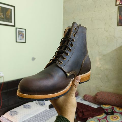 Craft & Glory 1943 Service Boots in Full Grain Waxed Water Buffalo