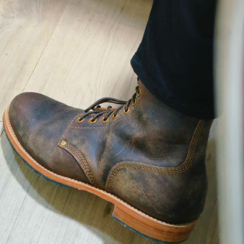 Craft & Glory 1943 Service Boots in Full Grain Waxed Water Buffalo