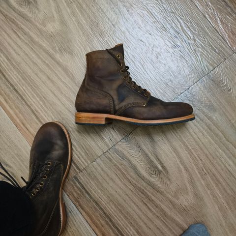 Craft & Glory 1943 Service Boots in Full Grain Waxed Water Buffalo