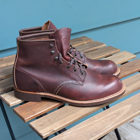 Red Wing Blacksmith in S.B. Foot Briar Oil Slick