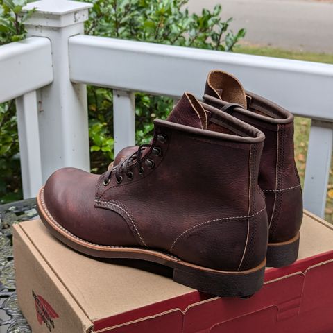 Red Wing Blacksmith in S.B. Foot Briar Oil Slick