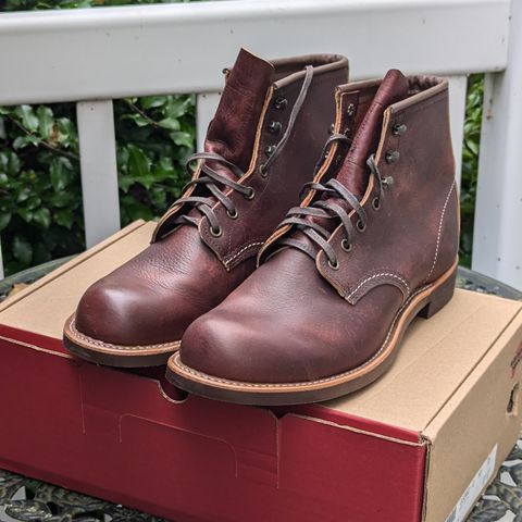 Red Wing Blacksmith in S.B. Foot Briar Oil Slick