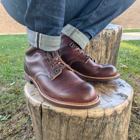 Red Wing Blacksmith in S.B. Foot Briar Oil Slick