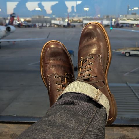 Red Wing Blacksmith in S.B. Foot Briar Oil Slick