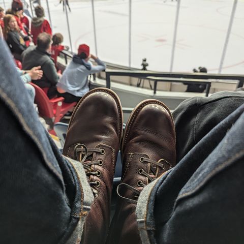 Red Wing Blacksmith in S.B. Foot Briar Oil Slick