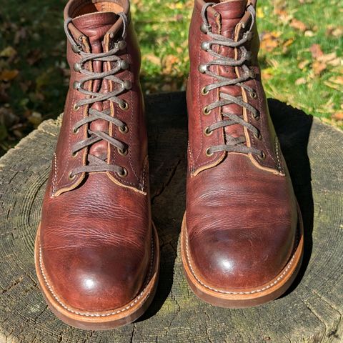 Red Wing Blacksmith in S.B. Foot Briar Oil Slick