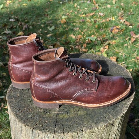 Red Wing Blacksmith in S.B. Foot Briar Oil Slick