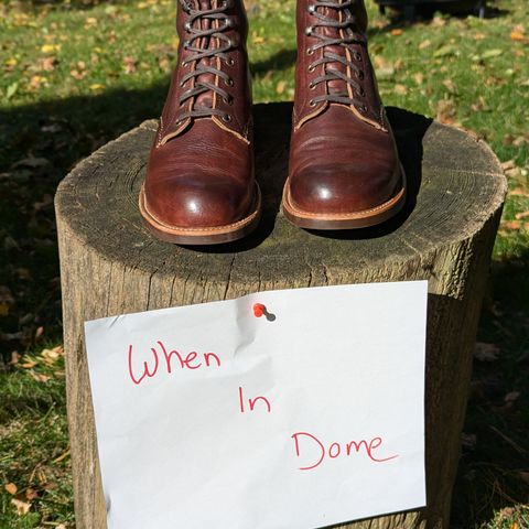 Red Wing Blacksmith in S.B. Foot Briar Oil Slick