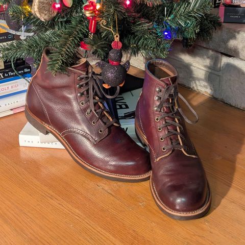 Red Wing Blacksmith in S.B. Foot Briar Oil Slick