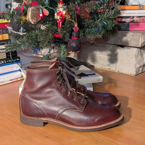 Red Wing Blacksmith in S.B. Foot Briar Oil Slick