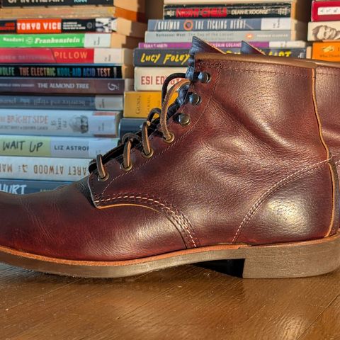 Red Wing Blacksmith in S.B. Foot Briar Oil Slick