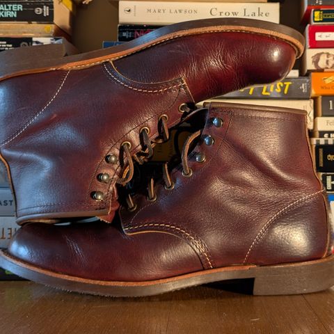 Red Wing Blacksmith in S.B. Foot Briar Oil Slick