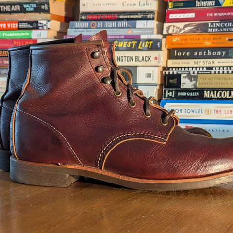 Red Wing Blacksmith in S.B. Foot Briar Oil Slick