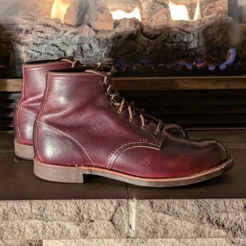 Red Wing Blacksmith in S.B. Foot Briar Oil Slick