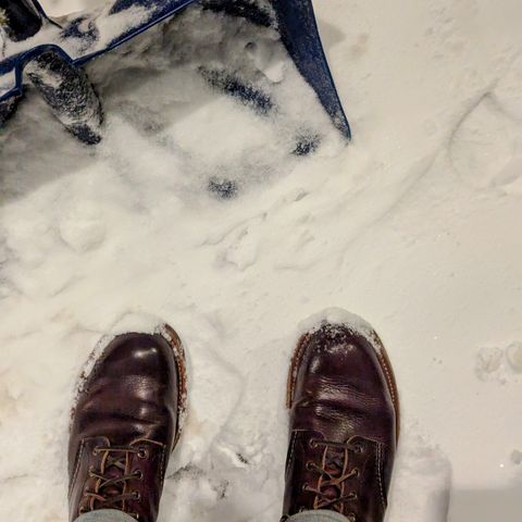 Red Wing Blacksmith in S.B. Foot Briar Oil Slick