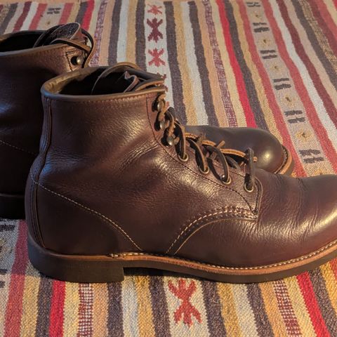 Red Wing Blacksmith in S.B. Foot Briar Oil Slick