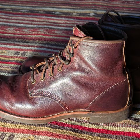 Red Wing Blacksmith in S.B. Foot Briar Oil Slick