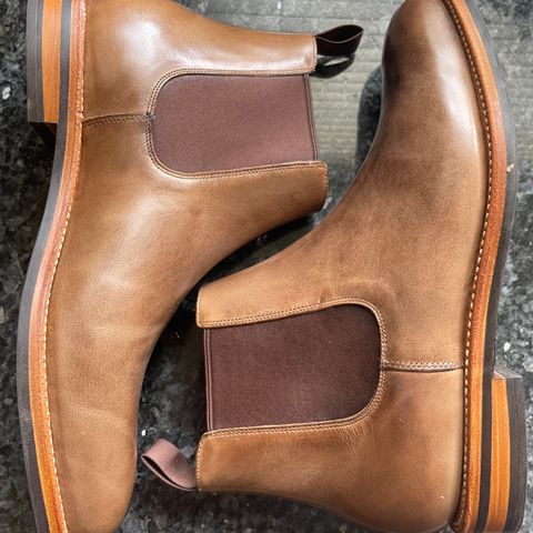 Grant Stone Chelsea Boot in Horween Dune Chromexcel