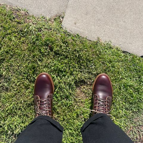 Truman Plain Toe Boot in Seidel Oxblood Double Shot