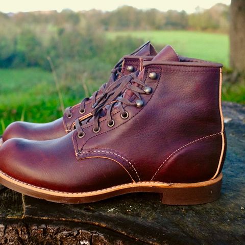 Red Wing Blacksmith in S.B. Foot Briar Oil Slick