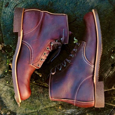 Red Wing Blacksmith in S.B. Foot Briar Oil Slick