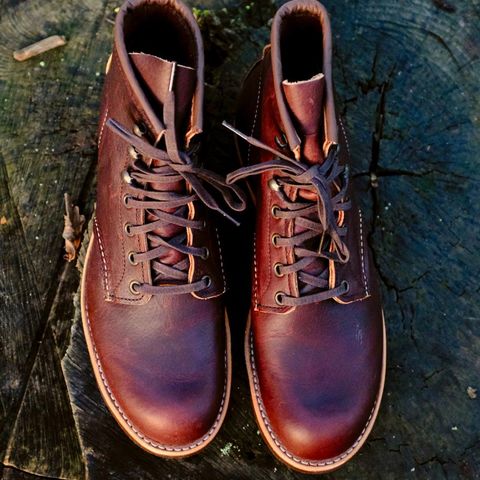 Red Wing Blacksmith in S.B. Foot Briar Oil Slick