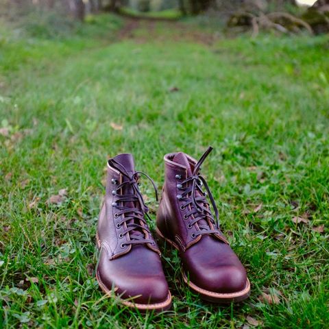 Red Wing Blacksmith in S.B. Foot Briar Oil Slick