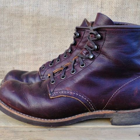 Red Wing Blacksmith in S.B. Foot Briar Oil Slick