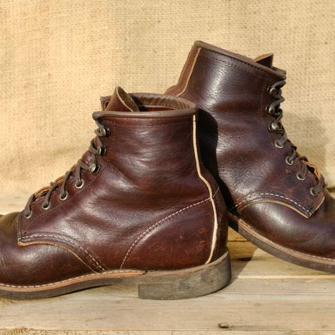 Red Wing Blacksmith in S.B. Foot Briar Oil Slick
