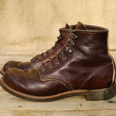 Red Wing Blacksmith in S.B. Foot Briar Oil Slick
