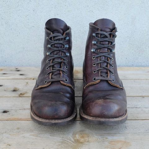 Red Wing Blacksmith in S.B. Foot Briar Oil Slick
