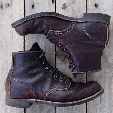 Red Wing Blacksmith in S.B. Foot Briar Oil Slick