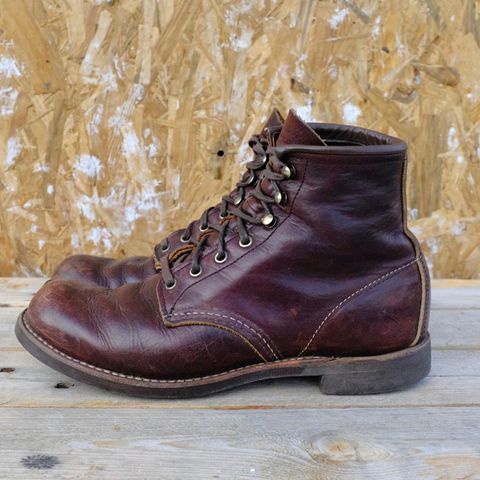 Red Wing Blacksmith in S.B. Foot Briar Oil Slick