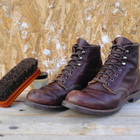 Red Wing Blacksmith in S.B. Foot Briar Oil Slick