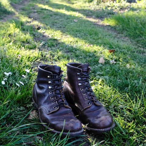 Red Wing Blacksmith in S.B. Foot Briar Oil Slick