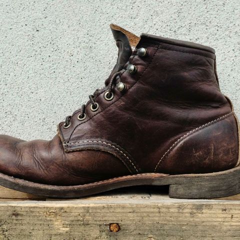 Red Wing Blacksmith in S.B. Foot Briar Oil Slick