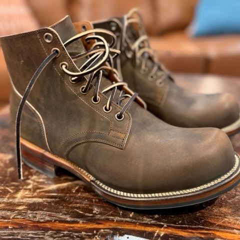 View photo of Viberg Service Boot in Horween Golden Brown Predator