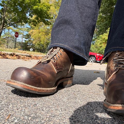 View photo of Viberg Service Boot in Horween Golden Brown Predator