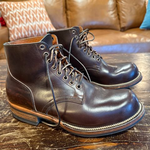 View photo of Viberg Service Boot in Horween Golden Brown Predator